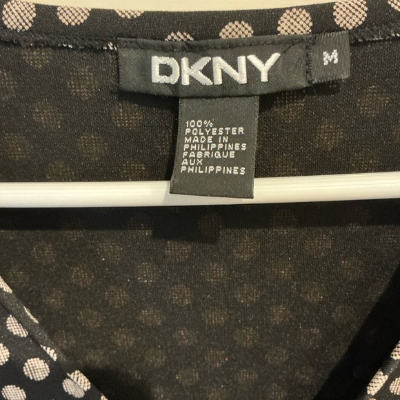 DKNY Black Polka Dot Women's Top - Picture 3 of 3
